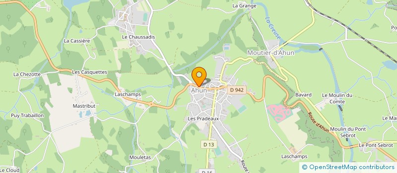 localisation de l'entreprise MONSIEUR PIERRE FERET à AHUN