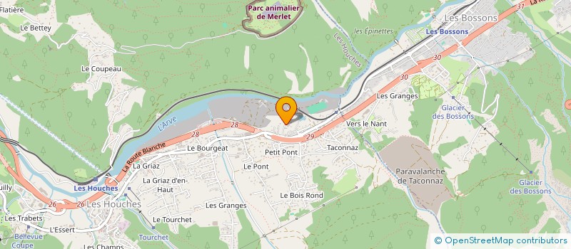 localisation de l'entreprise MONSIEUR PIERRE FERIN à LES HOUCHES