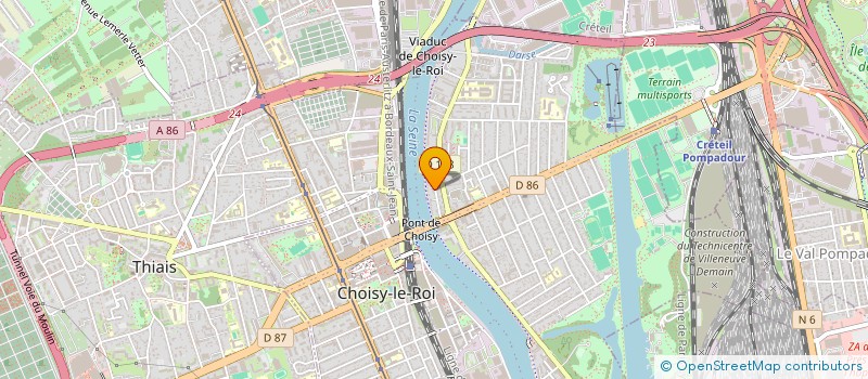 localisation de l'entreprise MONSIEUR PIERRE FERREIRA  CHOISY-LE-ROI