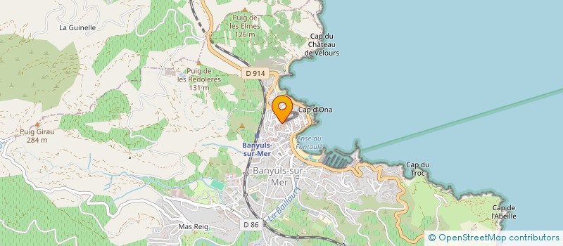 localisation de l'entreprise MONSIEUR PIERRE FERRER  BANYULS-SUR-MER