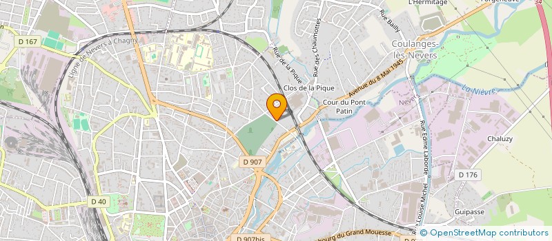 localisation de l'entreprise MONSIEUR PIERRE FERRONNIERE à NEVERS