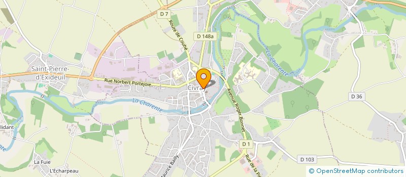 localisation de l'entreprise MONSIEUR PIERRE FERTIER  CIVRAY