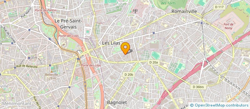 localisation de l'entreprise MONSIEUR PIERRE FEUILLATRE à LES LILAS