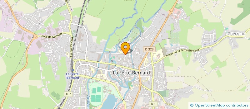 localisation de l'entreprise MONSIEUR PIERRE FEUTRIE à LA FERTE-BERNARD