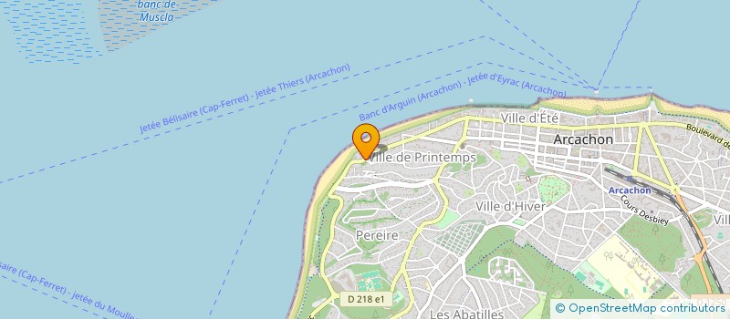 localisation de l'entreprise MONSIEUR PIERRE FEYTE à ARCACHON