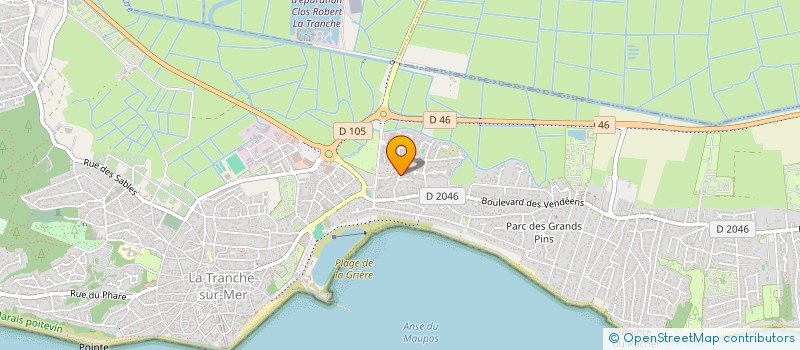 localisation de l'entreprise MONSIEUR PIERRE FILLET  LA TRANCHE-SUR-MER