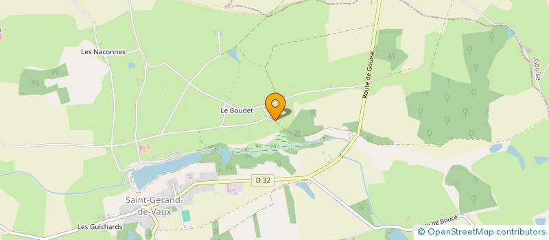 localisation de l'entreprise MONSIEUR PIERRE FINAT  SAINT-GERAND-DE-VAUX