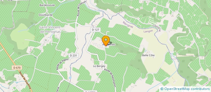 localisation de l'entreprise MONSIEUR PIERRE FLORES  MERIGNAS