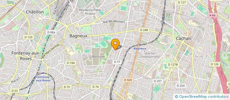 localisation de l'entreprise MONSIEUR PIERRE FOKO KAMGAIN à BAGNEUX