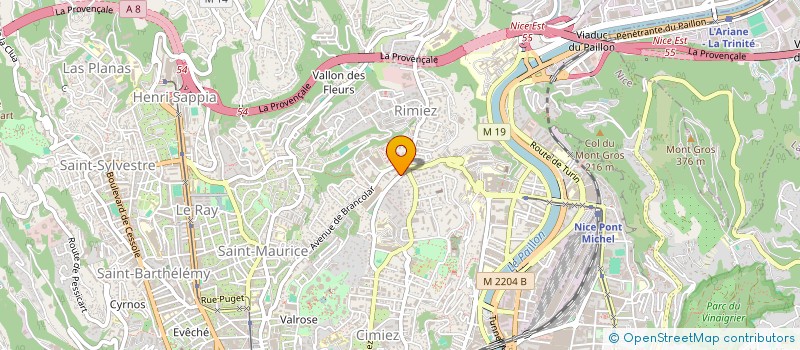 localisation de l'entreprise MONSIEUR PIERRE FONTANEAU  NICE