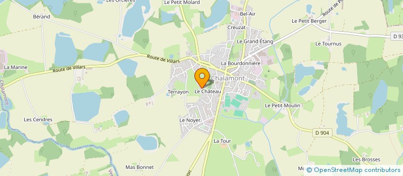 localisation de l'entreprise MONSIEUR PIERRE FORRAT à CHALAMONT