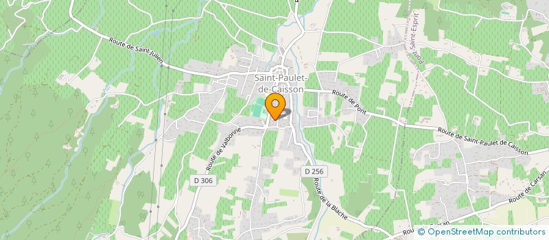 localisation de l'entreprise MONSIEUR PIERRE FORTE  SAINT-PAULET-DE-CAISSON