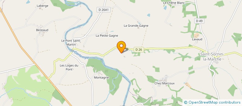 localisation de l'entreprise MONSIEUR PIERRE FOSSEPREZ à SAINT-SORNIN-LA-MARCHE