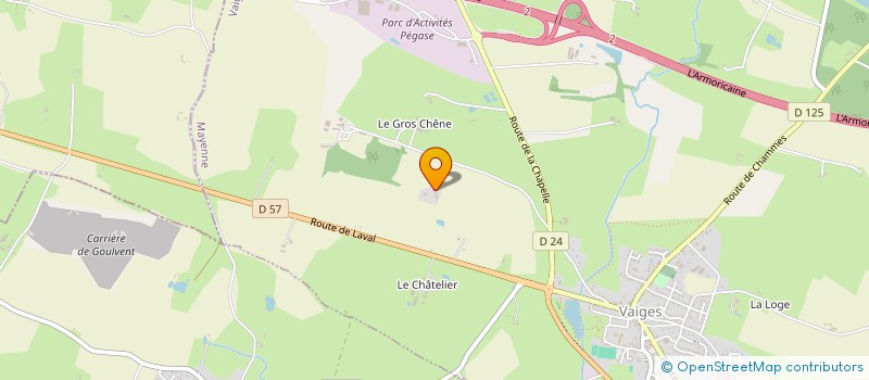 localisation de l'entreprise MONSIEUR PIERRE FOUCAULT  VAIGES