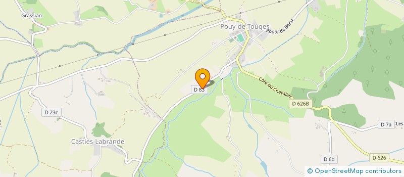 localisation de l'entreprise MONSIEUR PIERRE FOUCOU  POUY-DE-TOUGES