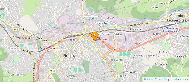 localisation de l'entreprise MONSIEUR PIERRE FOUILLER  FIRMINY