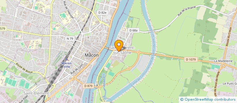 localisation de l'entreprise MONSIEUR PIERRE FOULON  SAINT-LAURENT-SUR-SAONE