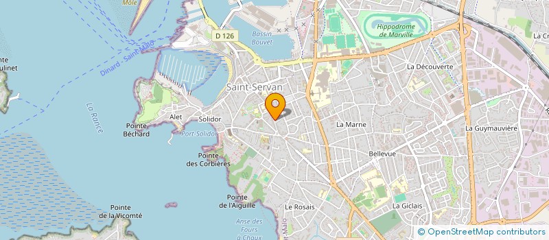 localisation de l'entreprise MONSIEUR PIERRE FOULONNEAU  SAINT-MALO