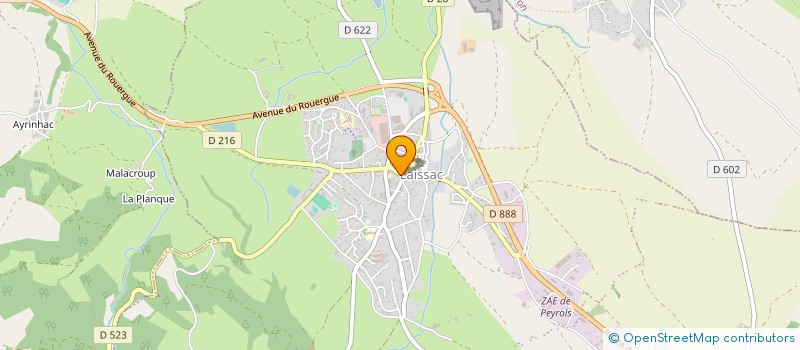 localisation de l'entreprise MONSIEUR PIERRE FOULQUIER  PALMAS D'AVEYRON