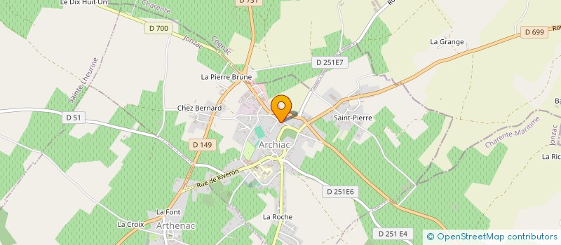 localisation de l'entreprise MONSIEUR PIERRE FOUQUET  SAINT-CIERS-CHAMPAGNE