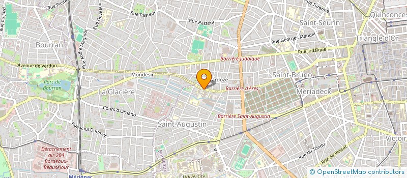 localisation de l'entreprise MONSIEUR PIERRE FOURCADE à BORDEAUX
