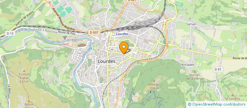 localisation de l'entreprise MONSIEUR PIERRE FOURCADE  LOURDES