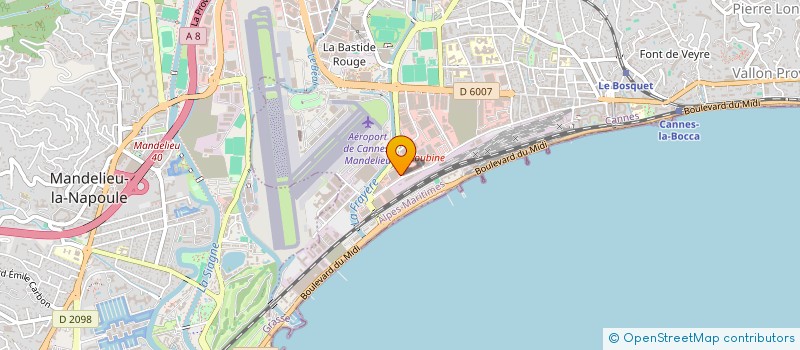 localisation de l'entreprise MONSIEUR PIERRE FOURNAISE à CANNES