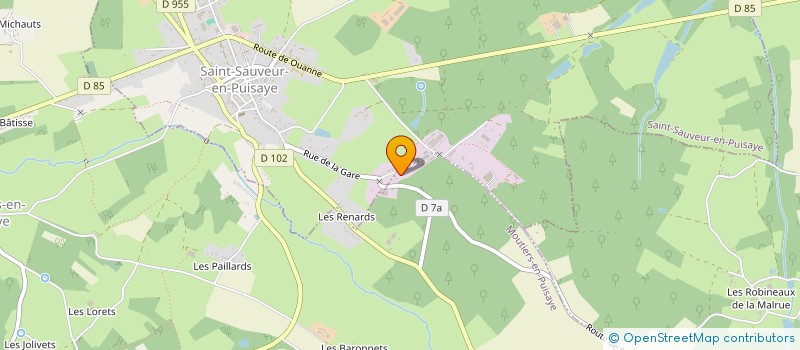 localisation de l'entreprise MONSIEUR PIERRE FOURNIER  MOUTIERS-EN-PUISAYE