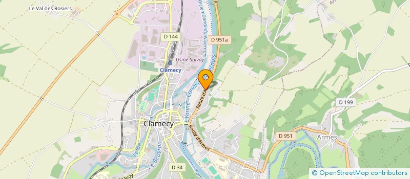 localisation de l'entreprise MONSIEUR PIERRE FOURRIER à CLAMECY