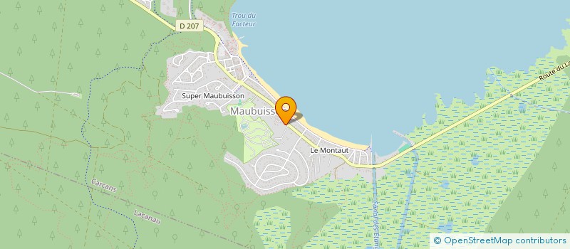 localisation de l'entreprise MONSIEUR PIERRE FOUSSARD  CARCANS