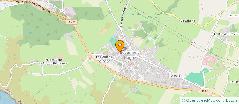 localisation de l'entreprise MONSIEUR PIERRE FRACHET  LA HAGUE