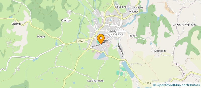 localisation de l'entreprise MONSIEUR PIERRE FRAMONT  LE MAYET-DE-MONTAGNE