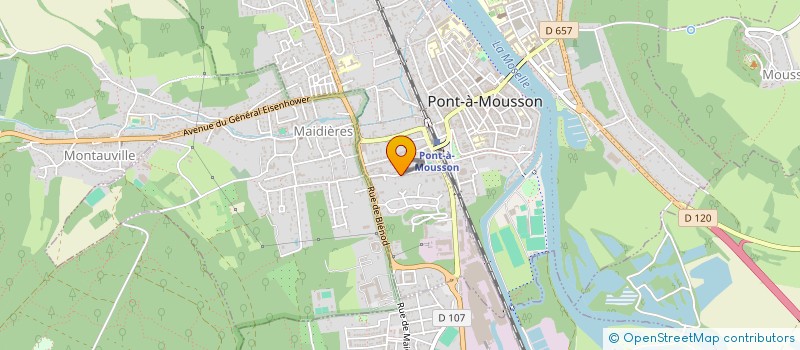 localisation de l'entreprise MONSIEUR PIERRE FRANCOIS  PONT-A-MOUSSON