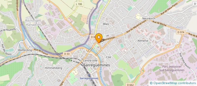 localisation de l'entreprise MONSIEUR PIERRE FRANCOIS GONOT  SARREGUEMINES