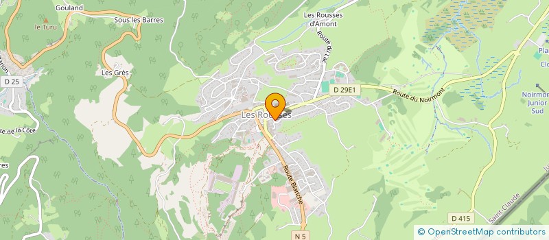 localisation de l'entreprise MONSIEUR PIERRE FRANZOSI à LES ROUSSES