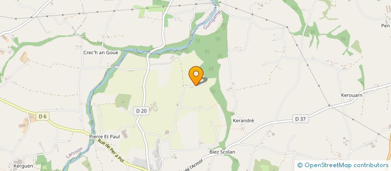 localisation de l'entreprise MONSIEUR PIERRE FRAVAL  PLOEZAL