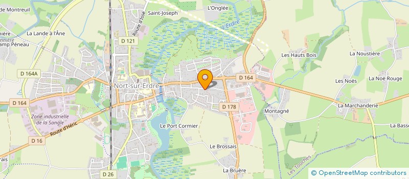 localisation de l'entreprise MONSIEUR PIERRE FREBAULT  NORT-SUR-ERDRE