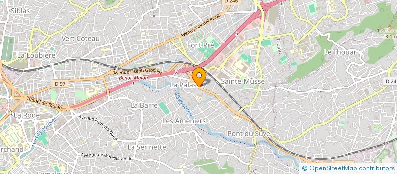 localisation de l'entreprise MONSIEUR PIERRE FREDOUILLE  TOULON