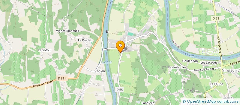 localisation de l'entreprise MONSIEUR PIERRE FRERE  TOUZAC