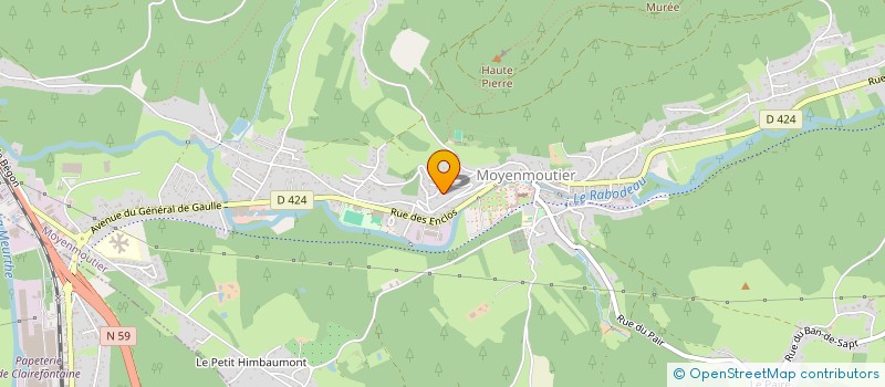 localisation de l'entreprise MONSIEUR PIERRE FRESSE  MOYENMOUTIER