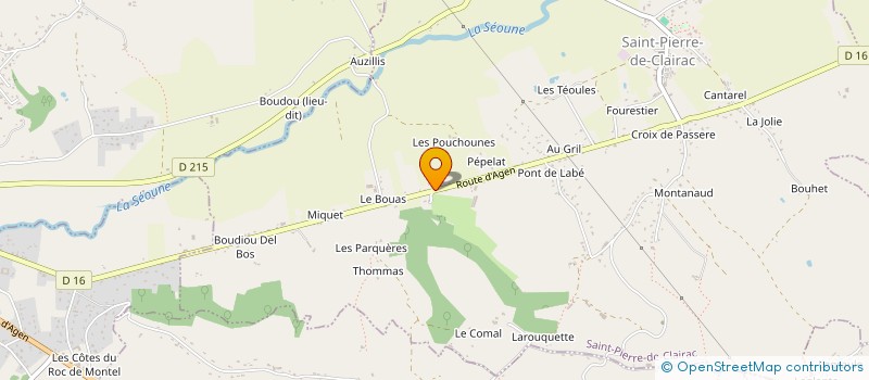 localisation de l'entreprise MONSIEUR PIERRE FREZALS à SAINT-PIERRE-DE-CLAIRAC