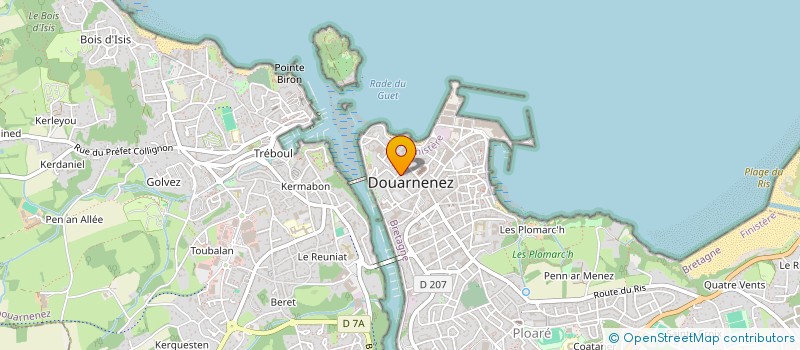 localisation de l'entreprise MONSIEUR PIERRE FRIOUR à DOUARNENEZ