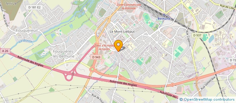 localisation de l'entreprise MONSIEUR PIERRE FRISON  BETHUNE