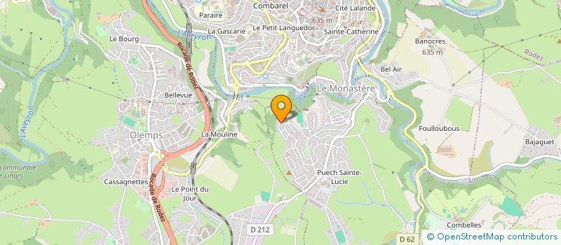 localisation de l'entreprise MONSIEUR PIERRE FRUGERE  LE MONASTERE