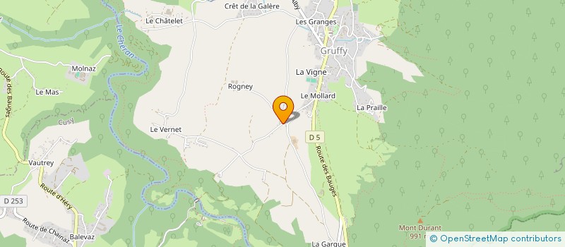 localisation de l'entreprise MONSIEUR PIERRE FUSIER  GRUFFY