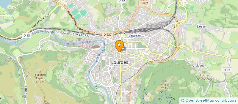localisation de l'entreprise MONSIEUR PIERRE GABARRE à LOURDES