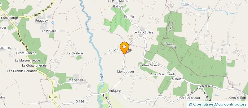 localisation de l'entreprise MONSIEUR PIERRE GABILLAUD  CHATENET