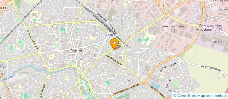 localisation de l'entreprise MONSIEUR PIERRE GABORIT à CHOLET