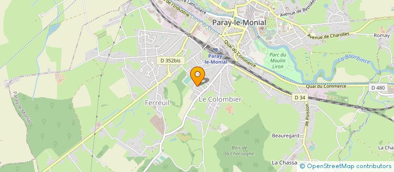 localisation de l'entreprise MONSIEUR PIERRE GABRY  PARAY-LE-MONIAL