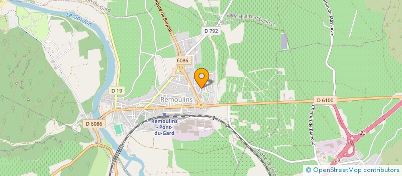 localisation de l'entreprise MONSIEUR PIERRE-GAETAN GRIBOINE  REMOULINS